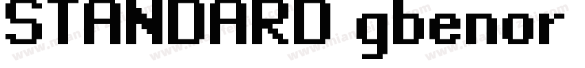 STANDARD gbenor (R字体转换